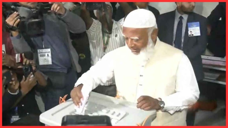 ভোট দিলেন জামায়াতের আমির